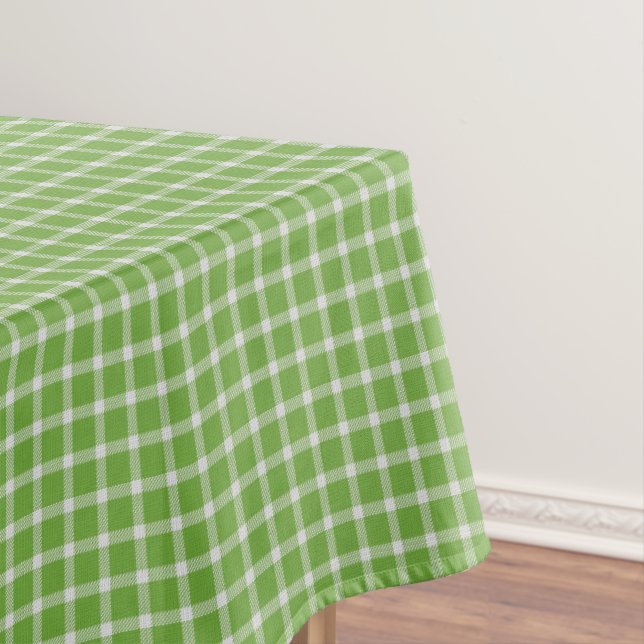 Toalha De Mesa Xadrez Verde (Posição Original)