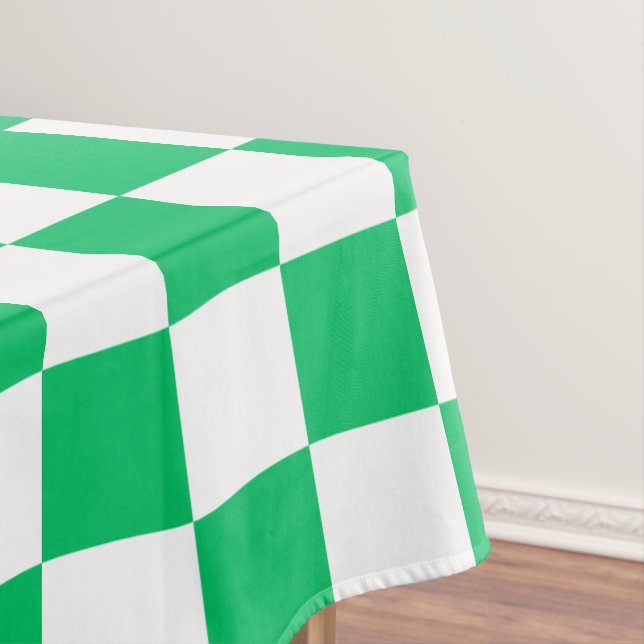 Toalha De Mesa Xadrez verde clássico (Posição Original)