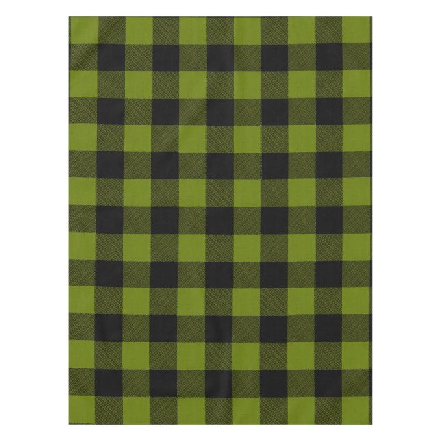Toalha De Mesa Xadrez Verde Jardim Buffalo (Frente)