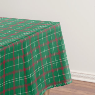 Toalha De Mesa Xadrez Vermelha Clássica Verde