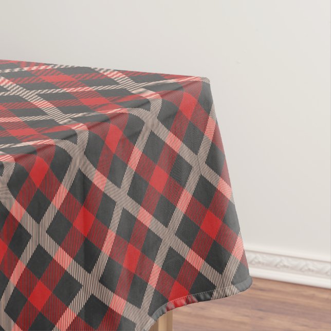 Toalha De Mesa Xadrez Vermelha Flannel Lumberjack (Posição Original)