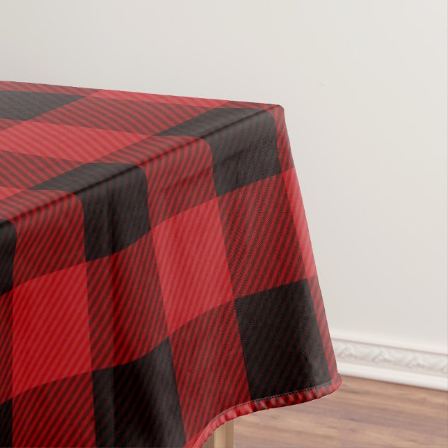 Toalha De Mesa Xadrez Vermelho (Posição Original)