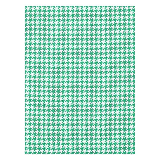 Toalha De Mesa Xadrez Vichy Verde e Branco (Frente)