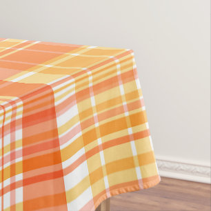 Toalha De Mesa Xadrezes Amarelas do País Laranja