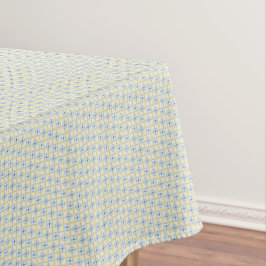 Toalha De Mesa Yellow and Blue Tile Pattern Tablecloth
