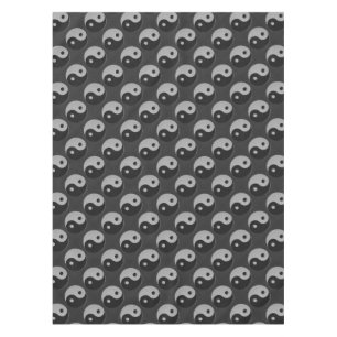 Toalha De Mesa Yin corajoso Yang no estilo do impressão da fibra
