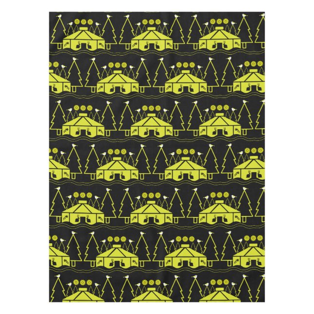 Toalha De Mesa Yurt Living In Nature (Frente)