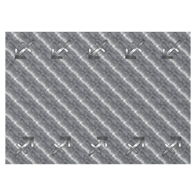 Toalha De Mesa Zodiac Sagitário Em Aço Vestido (Frente (Horizontal))