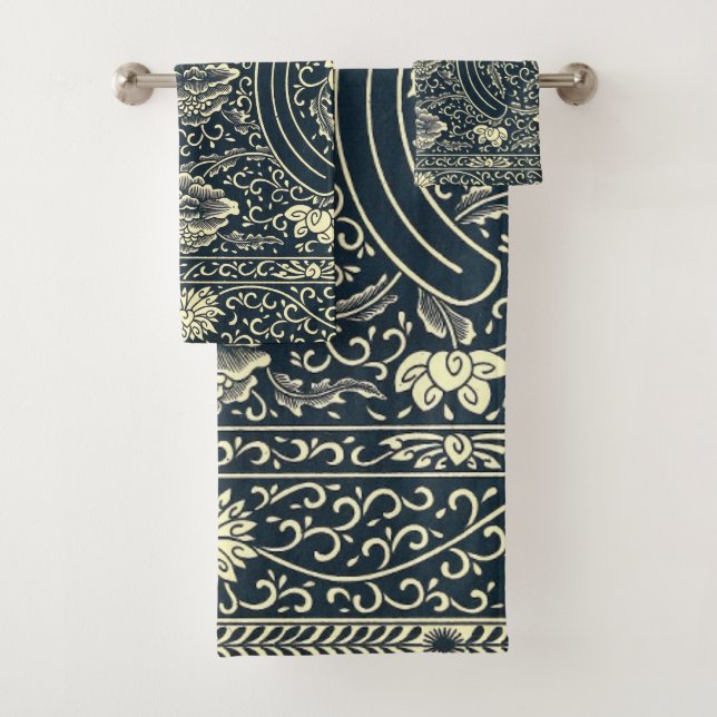 Toalha de padrão de ornamento chinês (Insitu)