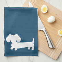 Toalha de Pau Azul de Dachshund para amantes de Ca