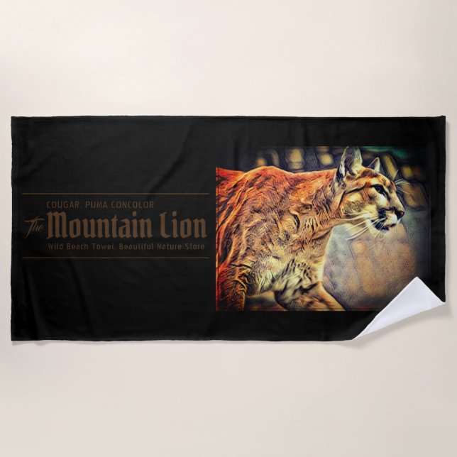 TOALHA DE PRAIA ピューマ ビーチタオル (Frente)