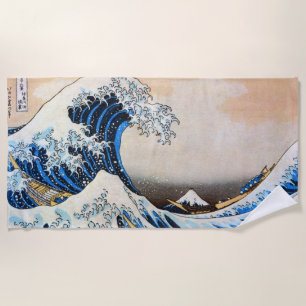 Toalha De Praia 神奈川沖浪裏, grande onda do 北斎, Hokusai