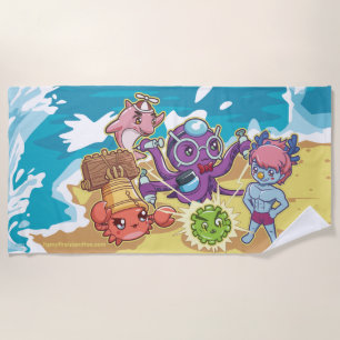 Toalha De Praia 2021 - Vaccine Power-UP Beach Towel