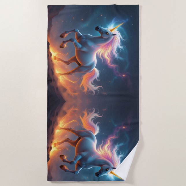 Toalha De Praia „2026 – Das Jahr des Feuerpferds“ (Frente)