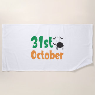 Toalha De Praia 31 de outubro - Halloween