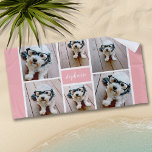 Toalha De Praia 6 Nome da Colagem de Fotos Minimalista - Pode Edit<br><div class="desc">Use suas fotos do Instagram quadradas para obter os melhores resultados! PARA ALTERAR O PLANO DE FUNDO - clique na área de personalização ou design avançada e escolha uma cor no selecionador de cores. Uma maneira artística de mostrar seus melhores fotos de compartilhamento de fotos.</div>
