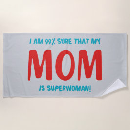 Toalha De Praia 99% Superwoman