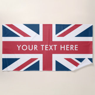 Toalha De Praia A bandeira britânica Union Jack