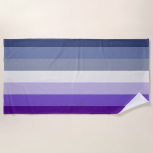 Toalha De Praia A bandeira do orgulho lésbica butch SlipperyJoe re