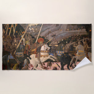 Toalha De Praia A Batalha de San Romano (Pintura da Guerra Medieva