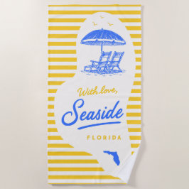 Toalha de Praia à Beira Mar com Amor
