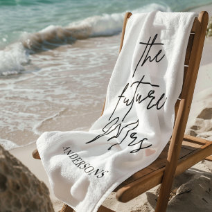 Toalha de Praia "A Futura Sra" Personalizada