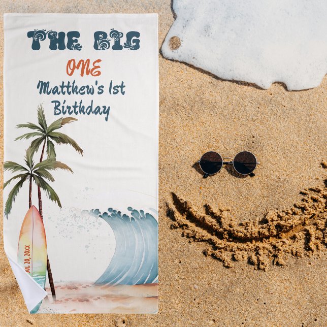 Toalha De Praia A Grande Torre Surf Praia de Onda Oceânica (Criador carregado)