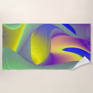 Toalha De Praia A Mágica do Verão, Abstrato 3D Art