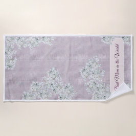 Toalha De Praia A melhor mãe do mundo