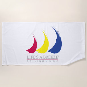 Toalha De Praia A vida é uma breeze_Sailing USA USA_Paint-The-Wind