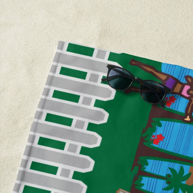 Toalha De Praia A Vida Na Praia (In Situ)