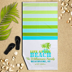Toalha De Praia A vida na praia personalizada