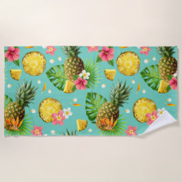 Toalha De Praia Abacaxi de Atualização Exótico