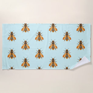 Toalha De Praia Abelha do Bumble do Estilo Antiquado - Vintage Ins