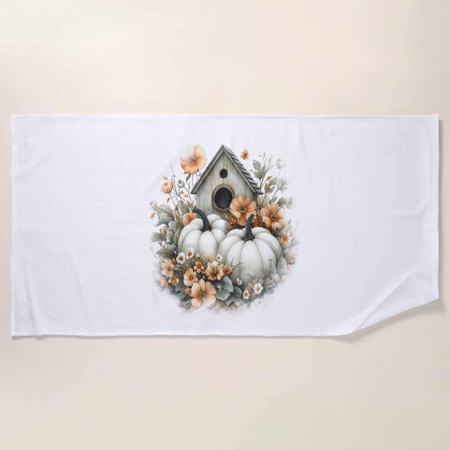 Toalha De Praia Abóbora-Camisa (Frente)