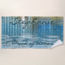 Toalha de praia abstrata da matrona ou da madrinha