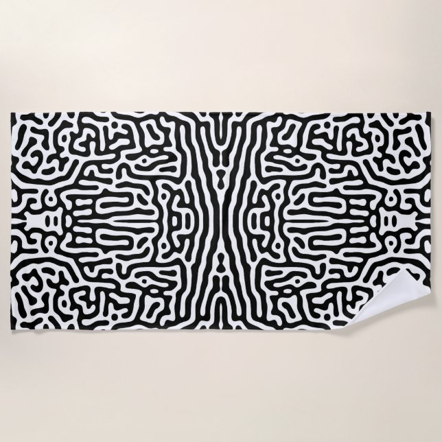 Toalha De Praia abstrato (Frente)