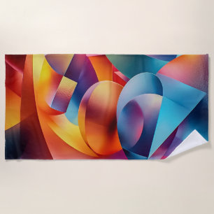 Toalha De Praia Abstrato Art Beach Towel