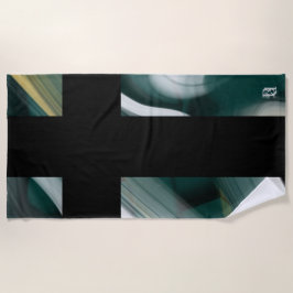 Toalha De Praia Abstrato de Tendência do da Towel Interior Verde