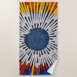 Toalha De Praia Abstrato em fita—Starburst