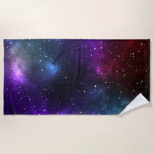 Toalha De Praia Abstrato Galaxy Constellations Arte Digital