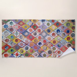 Toalha De Praia Abstrato nº 4 brinca como crianças Pintura