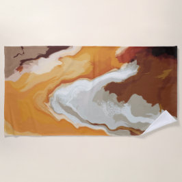 Toalha De Praia Abstrato Pastel Paint Fox Tail Edition