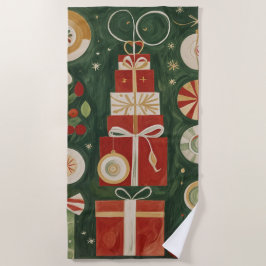 Toalha De Praia Abstrato Yuletide Tapeçaria
