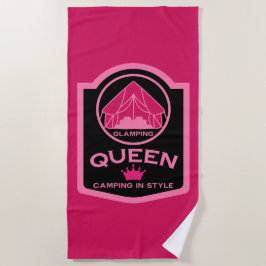 Toalha De Praia Acampamento Rainha De Luz Ao Estilo