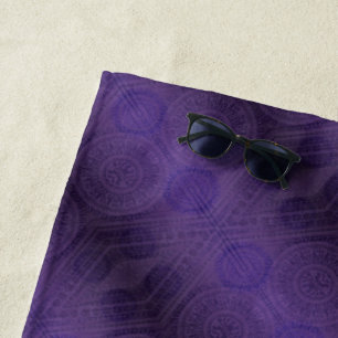 Toalha De Praia Aceitação Medalha Violeta