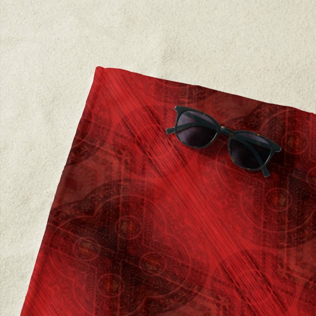 Toalha De Praia Aceitação | Medalhas Vermelhas (In Situ)