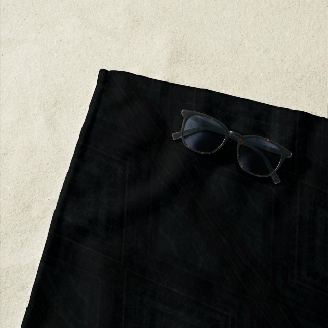 Toalha De Praia Aceitação | Textura Abstrato escura (In Situ)