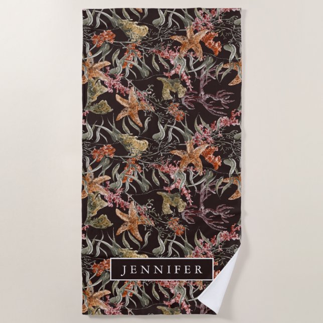 Toalha De Praia Adicione seu teste padrão | gasto conhecido da (Frente)