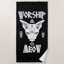 Toalha De Praia Adore Meow